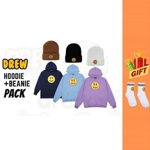 Drew Hoodie (A32) + Beanie + FREE Socks